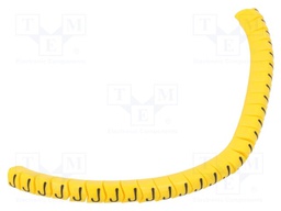 Markers for cables and wires; Label symbol: J; 2.5÷5mm; PVC; PA
