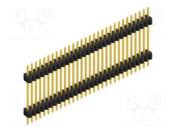 Connector: pin strips; pin header; male; PIN: 30; 1.27mm; THT; 1x30