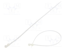 Cable tie; with a hole for screw mounting; L: 380mm; W: 4.8mm