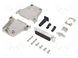 D-Sub HD; PIN: 44; male; shielded,with strain relief; straight