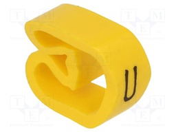 Markers for cables and wires; Label symbol: U; 8÷16mm; PVC; H: 6mm