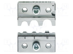 Crimping jaws; tubular connectors