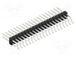 Connector: pin strips; pin header; male; PIN: 40; 2.54mm; SMT; 2x20