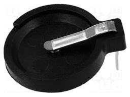 Socket; Mounting: THT,horizontal; Batt.no: 1; Ø: 20mm; 5.3mm