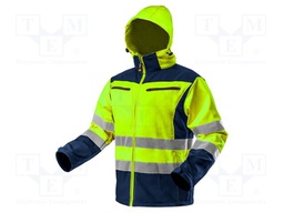 Soft-shell jacket; Size: S; yellow; VISIBILTY