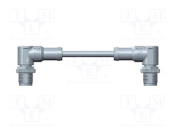 Cable: for sensors/automation; PIN: 4; M12-M12; D code-Ethernet