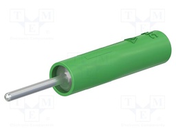 Connector: 4mm banana; socket; 20A; 1kV; green; nickel plated