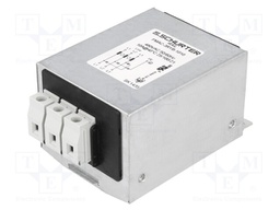 Filter: anti-interference; three-phase; 480VAC; 10A; 61x75x48mm