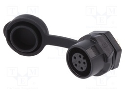 Socket; Connector: circular; size 12; 02; female; PIN: 6; for latch