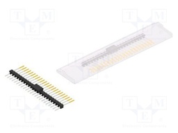 Connector: pin strips; pin header; male; PIN: 23; 2.54mm; SMT; 1x23