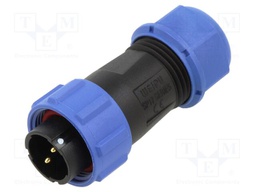Connector: circular; plug; male; PIN: 2; IP68; SP17; 6÷10mm; 15A; 500V