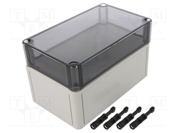Enclosure: multipurpose; X: 110mm; Y: 180mm; Z: 111mm; TK PS; grey