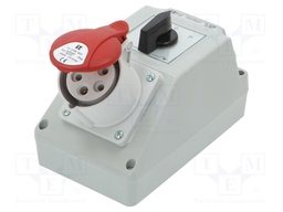 Switch socket; IP44; wall mount