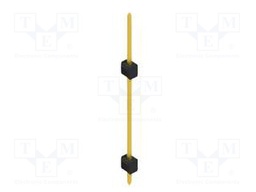 Connector: pin strips; pin header; male; PIN: 1; 2.54mm; THT; 1x1