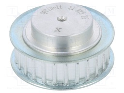 Belt pulley; AT5; W: 10mm; whell width: 21mm; Ø: 40.2mm; aluminium