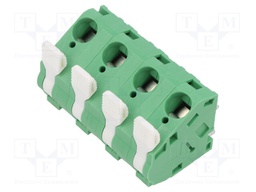 Connector: PCB terminal block; terminal; angled; Plating: tinned