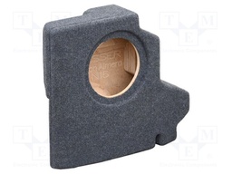 Car loudspeaker enclosure; MDF; gray melange; textil; 8l; 200mm