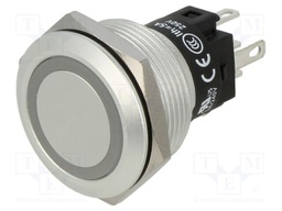 Switch: vandal resistant; Pos: 2; SPDT; 3A/240VAC; 3A/240VDC; green