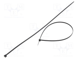 Cable tie; L: 450mm; W: 4.8mm; polyamide; 222N; black; Ømax: 130mm