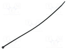 Cable tie; L: 290mm; W: 3.5mm; polyamide; 135N; black; Ømax: 80mm