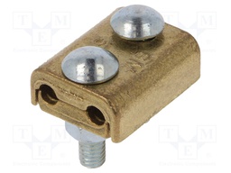 Brass; 16mm2; none; screw terminal; for cable; straight; Mat: brass