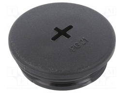 Stopper; PG21; Mat: polyamide; black; Pcs: 10
