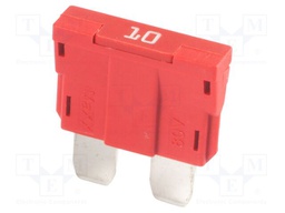 Fuse: fuse; 10A; 80VDC; automotive; 19mm; 19x5.1x20mm