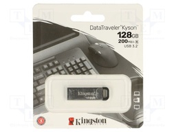 Pendrive; USB 3.2 Gen 1; 128GB; R: 200MB/s; W: 60MB/s; silver; USB A