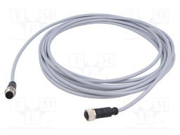 Cable: for sensors/automation; plug; PIN: 5; M12 male,M12 female