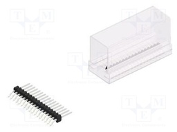 Connector: pin strips; pin header; male; PIN: 17; 1.27mm; SMT; 1x17