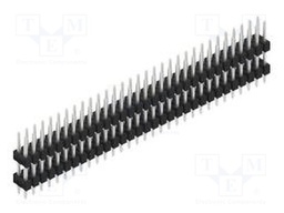Connector: pin strips; pin header; male; PIN: 62; 2.54mm; THT; 2x31