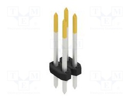 Connector: pin strips; pin header; male; PIN: 4; 2mm; THT; 2x2; 100V