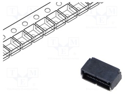 Connector: wire-board; KW30; horizontal; SMT; PIN: 8; male; socket