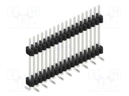 Connector: pin strips; pin header; male; PIN: 18; 1.27mm; SMT; 1x18