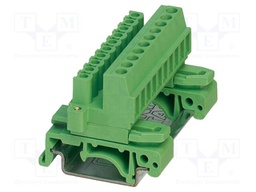 DIN rail connector, nominal cross section: 2.5 mm?, color: g