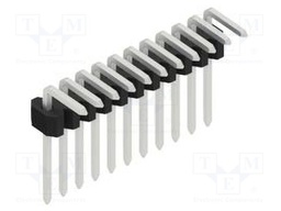 Connector: pin strips; pin header; male; PIN: 11; 1.27mm; THT; 1x11