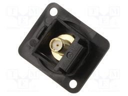 Coupler; SMA socket,both sides; 50Ω; black; plastic; XLR standard