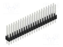 Connector: pin strips; pin header; male; PIN: 42; 1.27mm; THT; 2x21