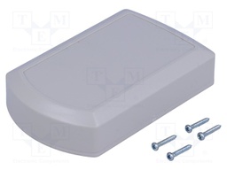 Enclosure: multipurpose; X: 57mm; Y: 92mm; Z: 22mm; ABS; grey; screwed