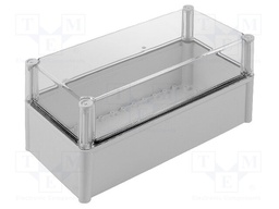Enclosure: multipurpose; X: 188mm; Y: 378mm; Z: 180mm; SOLID; grey