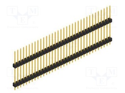 Connector: pin strips; pin header; male; PIN: 34; 2.54mm; THT; 1x34