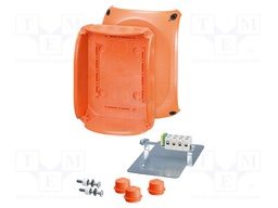 Enclosure: emergency; X: 155mm; Y: 210mm; Z: 92mm; IP65,IP66; orange