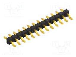 Connector: pin strips; pin header; male; PIN: 13; 2.54mm; SMT; 1x13