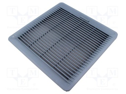 Ventilation grille; Cutout: 223x223mm; IP54; grey; UL94V-0
