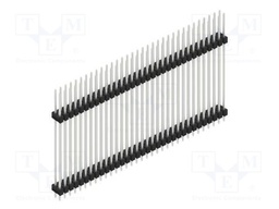 Connector: pin strips; pin header; male; PIN: 66; 2.54mm; THT; 2x33