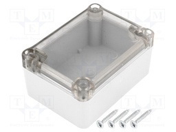 Enclosure: multipurpose; X: 64mm; Y: 88mm; Z: 42mm; ABS; grey; gasket