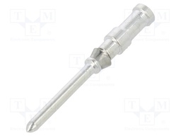 Contact; Size: 1,6mm; male; 0.75mm2; CDM/DDM,HD/HDD; silver plated