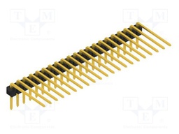 Connector: pin strips; pin header; male; PIN: 21; 2.54mm; THT; 1x21