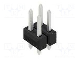 Connector: pin strips; pin header; male; PIN: 4; 2.54mm; THT; 2x2