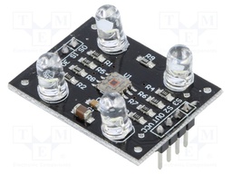 Sensor: color; IC: TCS3200; 3÷5VDC; 33x25mm